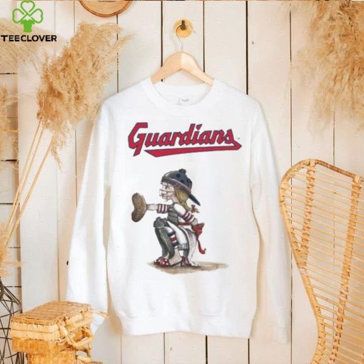 Toddler Cleveland Guardians Tiny Turnip White Kate The Catcher hoodie, sweater, longsleeve, shirt v-neck, t-shirt