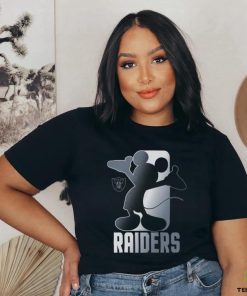 Toddler Las Vegas Raiders Black Disney Cross Fade T Shirt