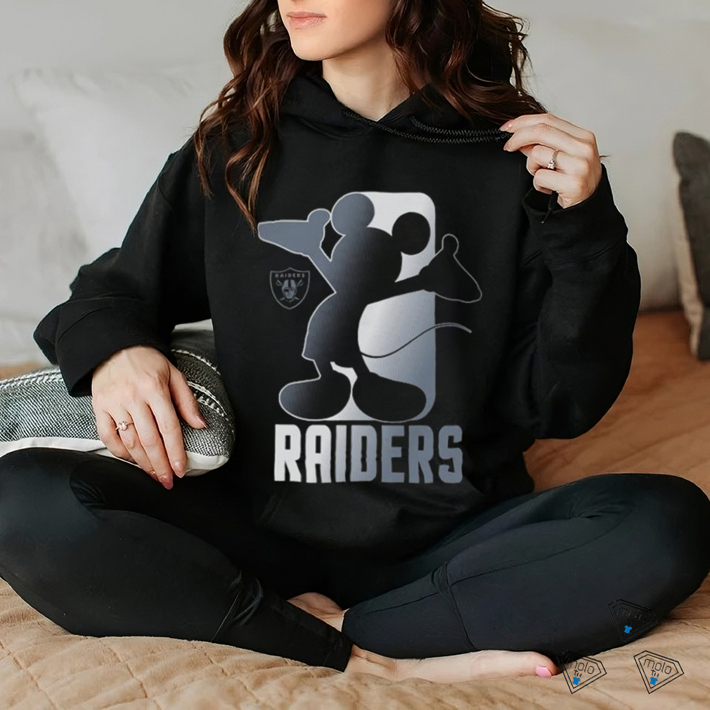 Official Toddler Las Vegas Raiders Black Disney Cross Fade Shirt