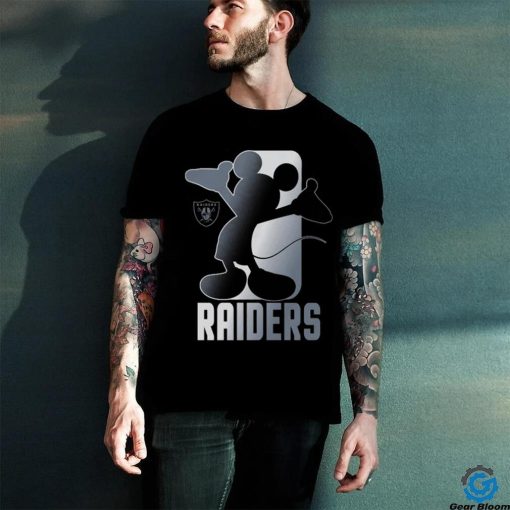 Toddler Las Vegas Raiders Black Disney Cross Fade T Shirt