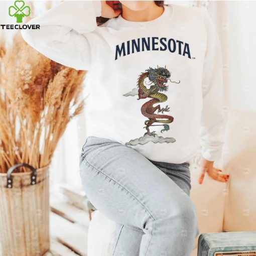 Toddler Minnesota Twins Tiny Turnip White 2024 Year of the Dragon T Shirt