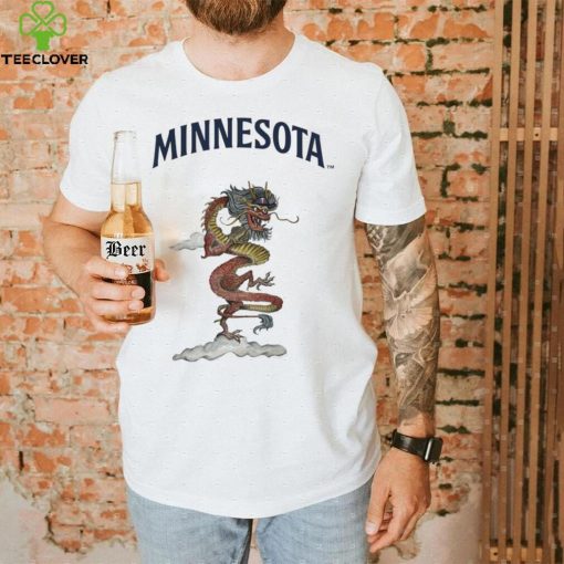 Toddler Minnesota Twins Tiny Turnip White 2024 Year of the Dragon T Shirt