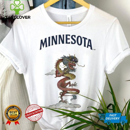 Toddler Minnesota Twins Tiny Turnip White 2024 Year of the Dragon T Shirt