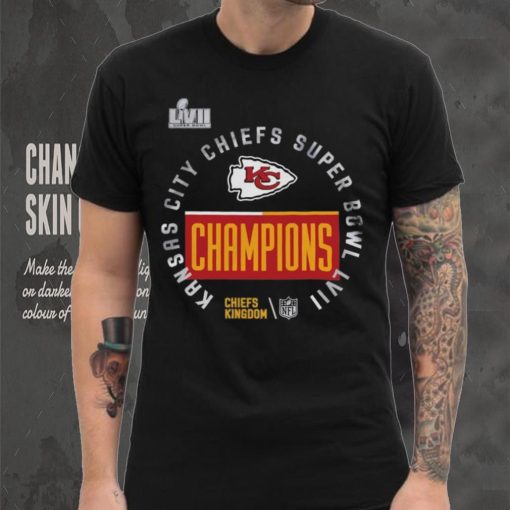 Toddler Nike Anthracite Kansas City Chiefs Super Bowl LVII Champions Locker Room Trophy Collection T Shirt