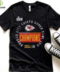 Toddler Nike Anthracite Kansas City Chiefs Super Bowl LVII Champions Locker Room Trophy Collection T Shirt