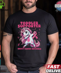 Toddler Support Unicorn Breast Cancer Awareness Shirt, Pink Ribbon Apparel