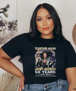 Together Again 2024 Tour Janet Jackson 50 Years 1974 2024 Thank You For The Memories T Shirt