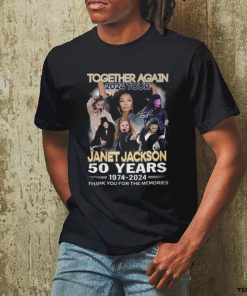 Together Again 2024 Tour Janet Jackson 50 Years 1974 2024 Thank You For The Memories T Shirt