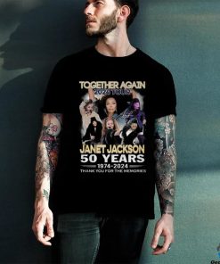 Together Again 2024 Tour Janet Jackson 50 Years 1974 2024 Thank You For The Memories T Shirt