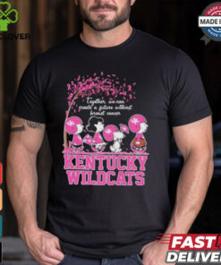 Together We Can Create A Future Without Breast Cancer Snoopy Kentucky Wildcats Shirt