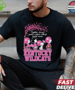 Together We Can Create A Future Without Breast Cancer Snoopy Kentucky Wildcats Shirt