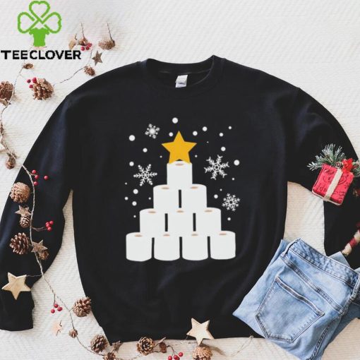 Toilet Paper Chrismas Tree Funny Shirt