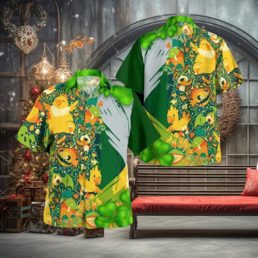 Tokemon St.Patrick’s Day Vacation Brand All Over Print Hawaiian Shirt For Summer