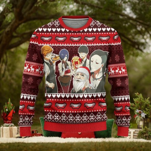 Tokyo Ghoul Anime Custom Xmas Ugly Christmas Sweater Gift For Men Women