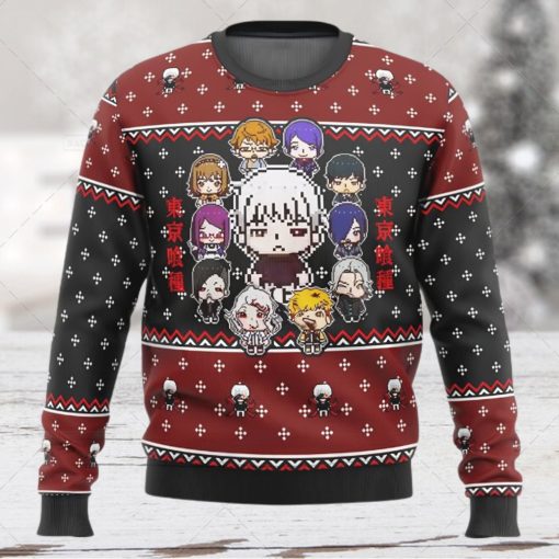 Tokyo Ghoul Anime Gifts Ugly Xmas Wool Knitted Sweater