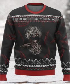 Tokyo Ghoul Anime Ken Kaneki Christmas Ugly Wool Knitted Sweater