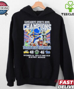 Toledo Rockets Beat Pittsburgh Gameabove Sports Bowl Champions Dec 26 2024 At Ford Field In Detroit Michigan shirt
