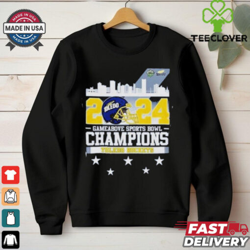 Toledo Rockets Gameabove Sports Bowl 2024 Champions Skyline Shirt