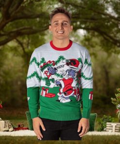 Tom And Jerry Men’s Surprise Christmas Present Ugly Sweater