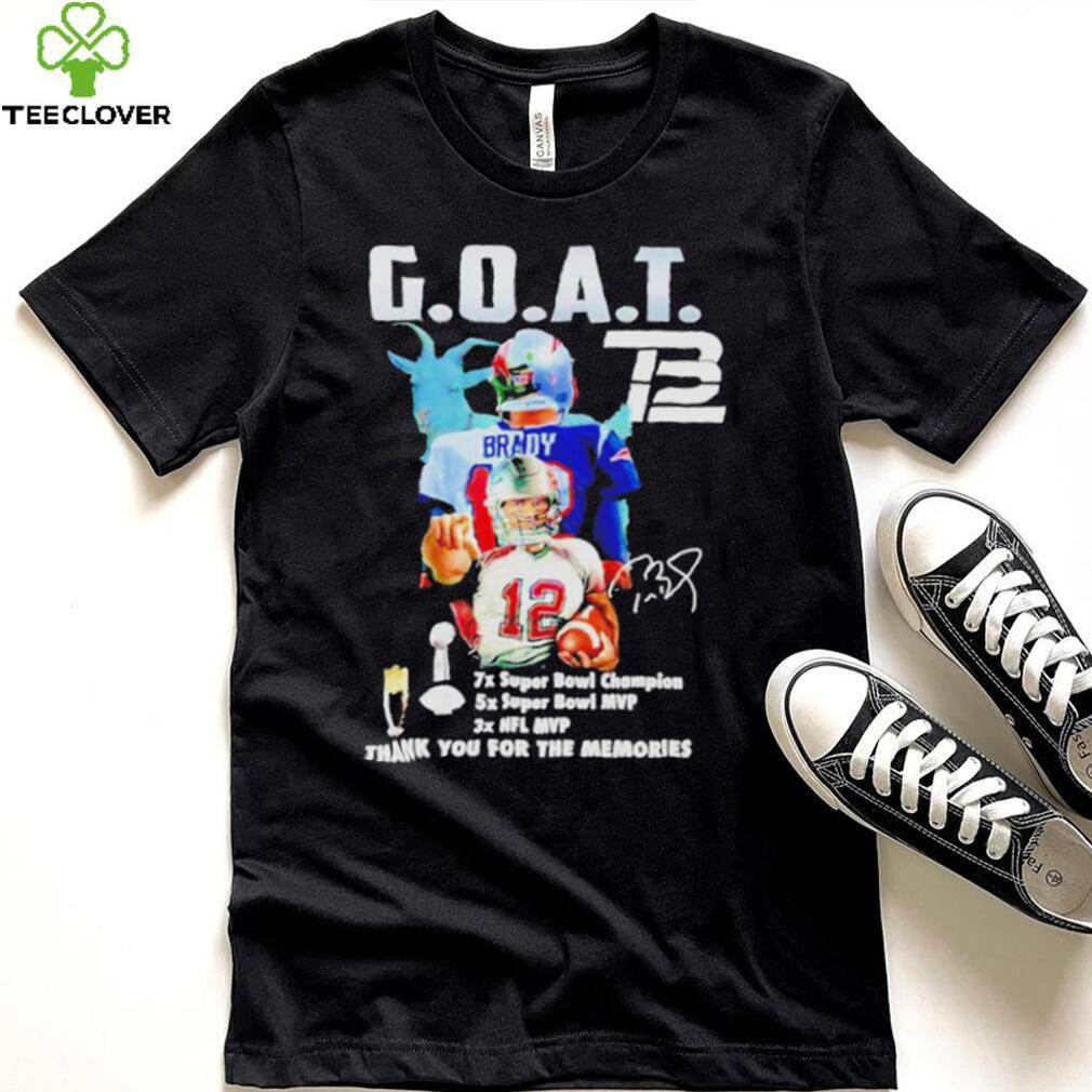 Tom Brady Goat Nfl Mvp Thank You For The Memories Signature Shirt Tom Brady Goat Nfl Mvp Thank You For The Memories Signature Shirt