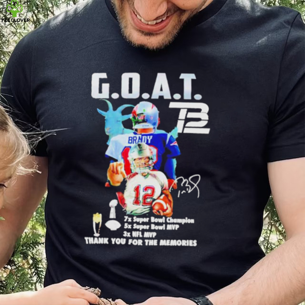 Tom Brady Goat Nfl Mvp Thank You For The Memories Signature Shirt Tom Brady Goat Nfl Mvp Thank You For The Memories Signature Shirt