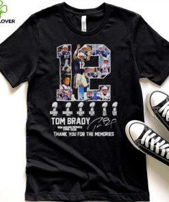 Tom Brady New England Patriots 2000 2020 6x Super Bowl thank you for the memories signature shirt