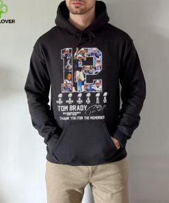 Tom Brady New England Patriots 2000 2020 6x Super Bowl thank you for the memories signature shirt