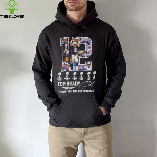Tom Brady New England Patriots 2000 2020 6x Super Bowl thank you for the memories signature shirt