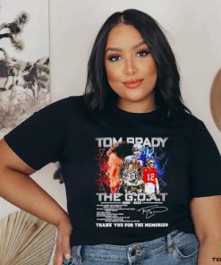 Tom Brady The Goat 2000 2023 thank you for the memories shirt