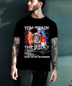 Tom Brady The Goat 2000 2023 thank you for the memories shirt
