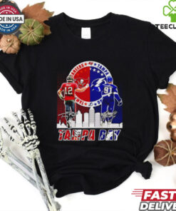 Tom Brady and Steven Stamkos Tampa Bay signatures shirt