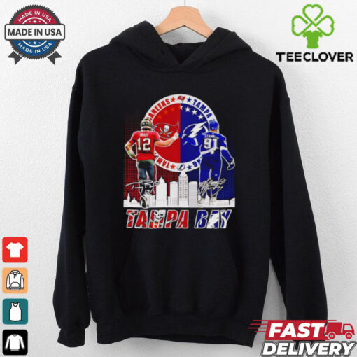 Tom Brady and Steven Stamkos Tampa Bay signatures shirt