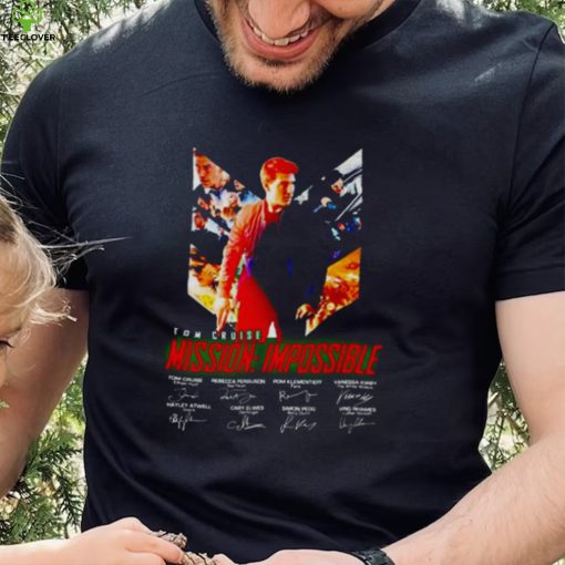 Tom Cruise Mission Impossible signatures shirt