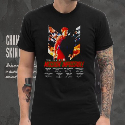 Tom Cruise Mission Impossible signatures shirt