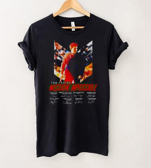 Tom Cruise Mission Impossible signatures shirt