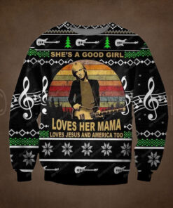 Tom Petty Loves Her Mama Loves Jeus And Amrica Too Chirstmas Gifts 2024 Xmas For Family And Friends Ugly Sweater