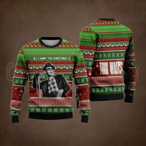 Tom Waits Ugly Christmas Sweater