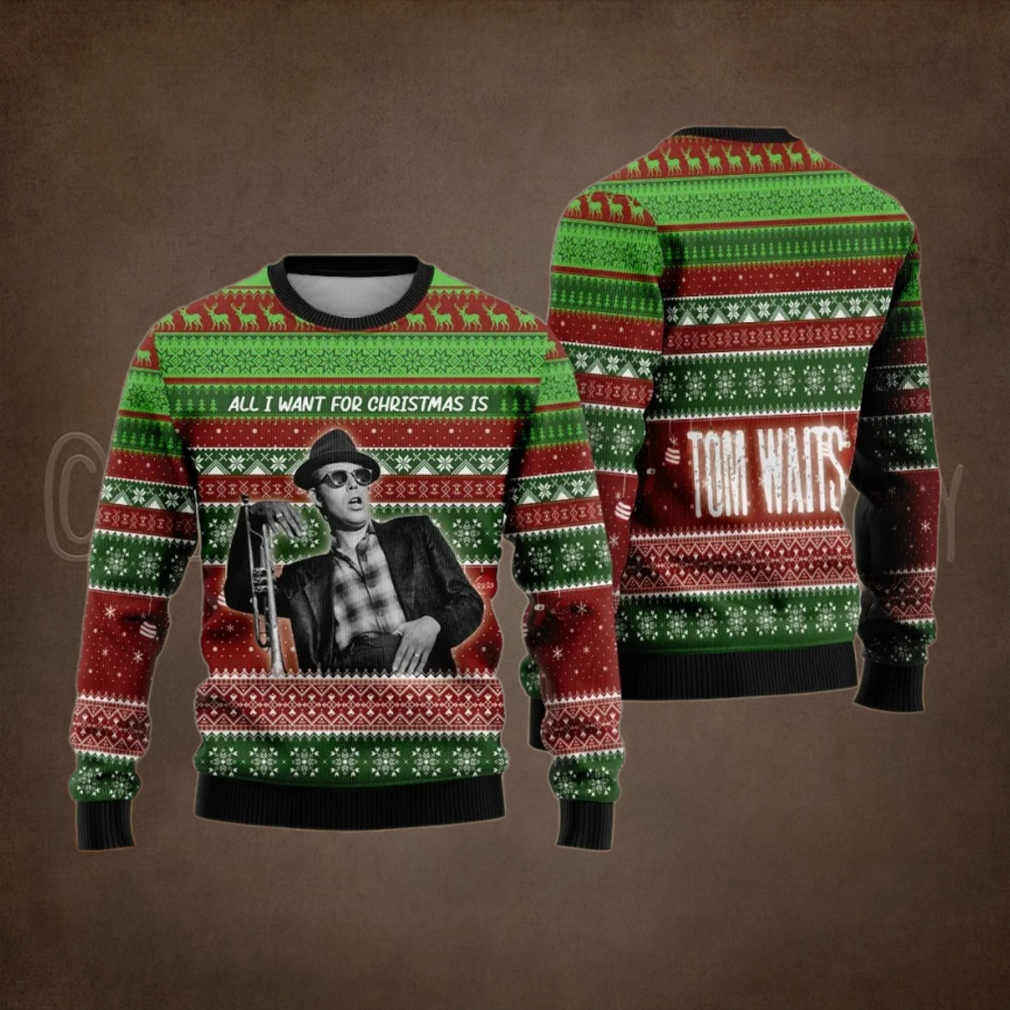 Tom Waits Ugly Christmas Sweater Tom Waits Ugly Christmas Sweater