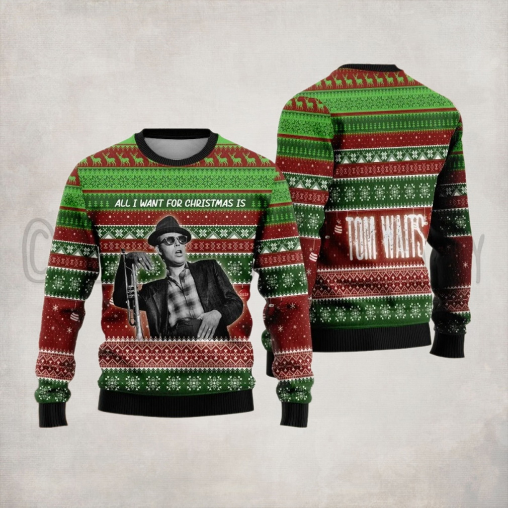 Tom Waits Ugly Christmas Sweater Tom Waits Ugly Christmas Sweater