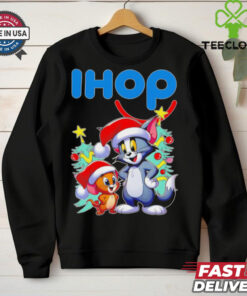 Tom and Jerry Santa hat IHOP Merry Christmas shirt