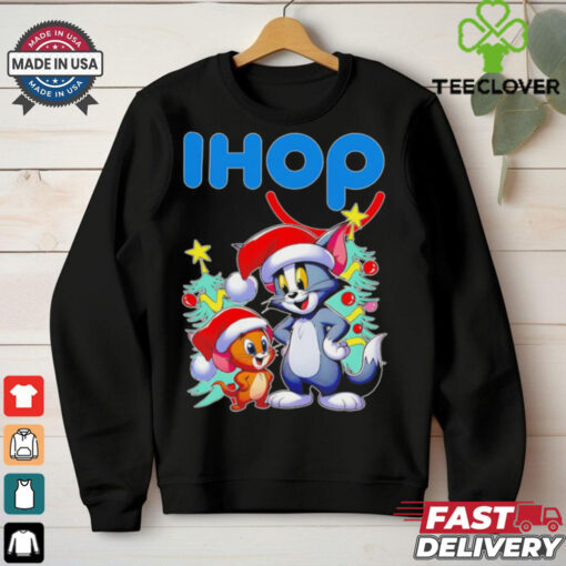 Tom and Jerry Santa hat IHOP Merry Christmas shirt