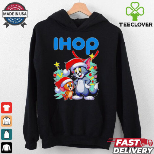 Tom and Jerry Santa hat IHOP Merry Christmas shirt