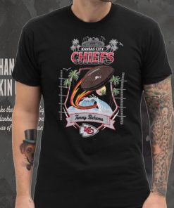 Tommy Bahama Black Kansas City Chiefs Tidal Kickoff Camp Shirt