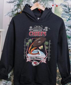 Tommy Bahama Black Kansas City Chiefs Tidal Kickoff Camp Shirt