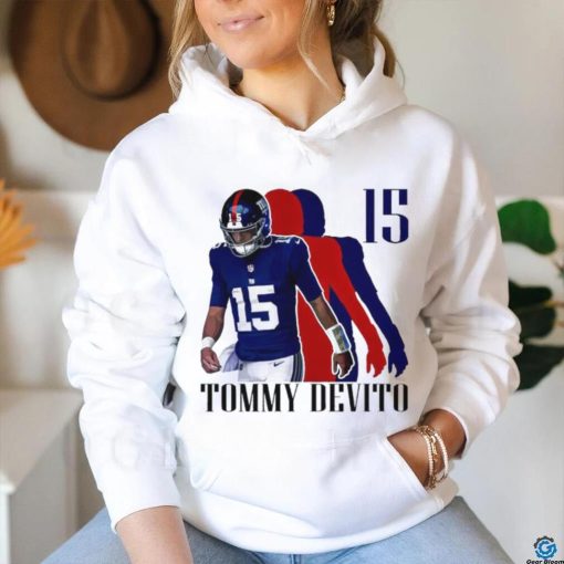 Tommy Devito No. 15 New York Giants silhouette shirt