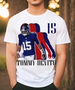 Tommy Devito No. 15 New York Giants silhouette shirt
