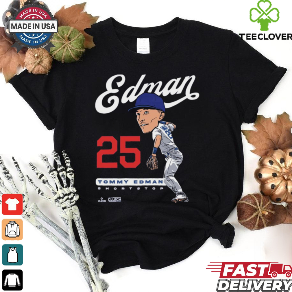 Tommy Edman #25 MLBPA Los Angeles Dodgers MLB Shortstop t shirt Tommy Edman #25 MLBPA Los Angeles Dodgers MLB Shortstop t shirt