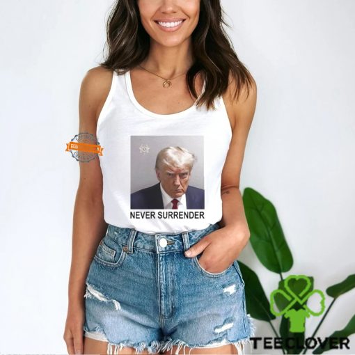 Tommy Robinson And Trump Mugshot Never Surrender Shirt