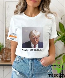 Tommy Robinson And Trump Mugshot Never Surrender Shirt