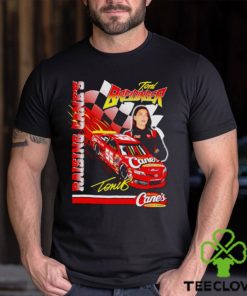 Toni Breidinger no 55 Raising Cane’s Toyota Camry shirt